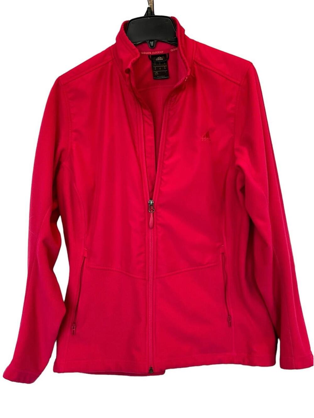 Adidas Outdoor Wind Fleece Jacket Berry Pink womens size XL 1586.4